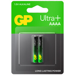 GP Batteries 25A Ultra Plus Lr8D425/E96/AAAA Boy İncenin İncesi Pil, 1.5 Volt, 2'li Kart - Thumbnail