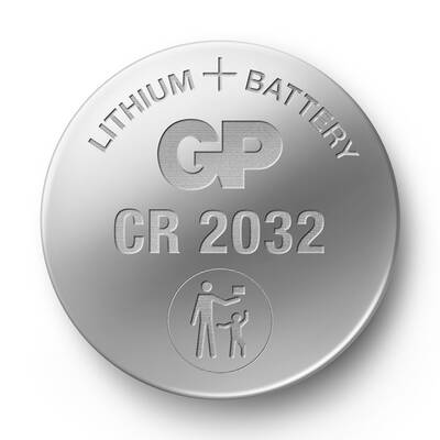 GP Batteries Cr2032 3 volt pil, 2032 Boy Lityum Düğme Pil, 3 Volt, 20'li Kart