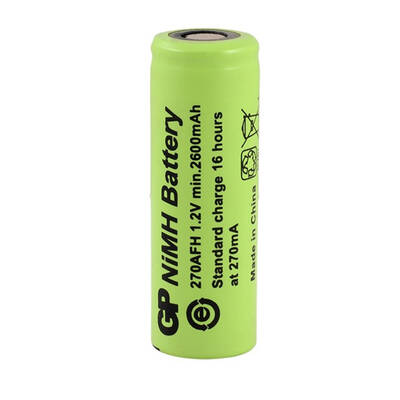 GP Batteries GP270AFH 2600 Mah Düz Kafa Şarjlı Endüstriyel AF Pil 1 Adet