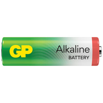 GP Batteries GP15A RED Alkalin LR6/E91/AA Kalem Pil, 1.5 Volt, 40’lı Paket, Yeşil/Beyaz/Kırmızı EKONOMİK SERİ