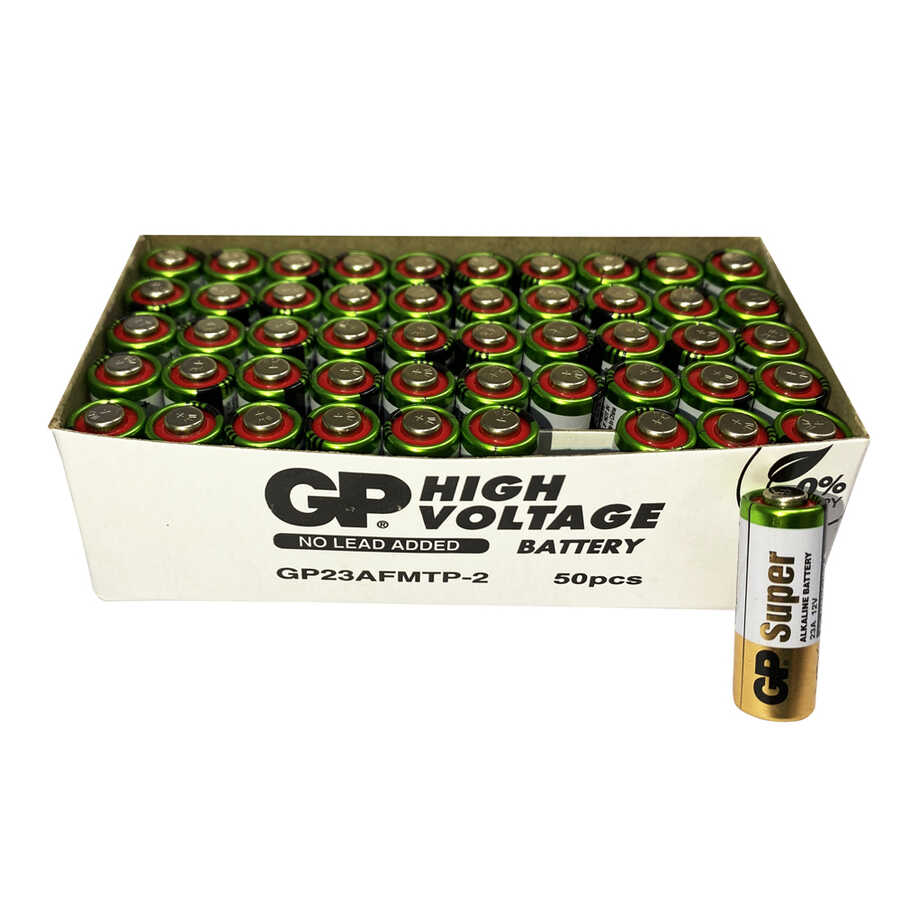  Gp Batteries Gp23a Süper Alkalin 23a/mn21/v23ga Boy Pil, 12 Volt, 50 Adet Açık Ambalaj