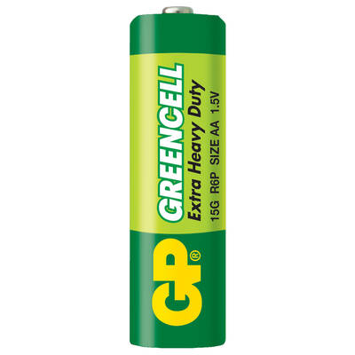 GP Batteries GP15G Greencell R6P/1215/AA Kalem Pil, 1.5 Volt, 40'lı Kutu