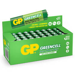 GP Batteries GP15G Greencell R6P/1215/AA Kalem Pil, 1.5 Volt, 40'lı Kutu