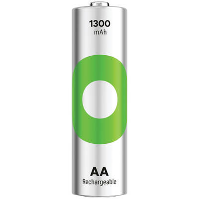 GP Batteries Recyko 1300mAh AA Kalem Ni-Mh Şarjlı Pil, 1.2 Volt, 4’lü Kart