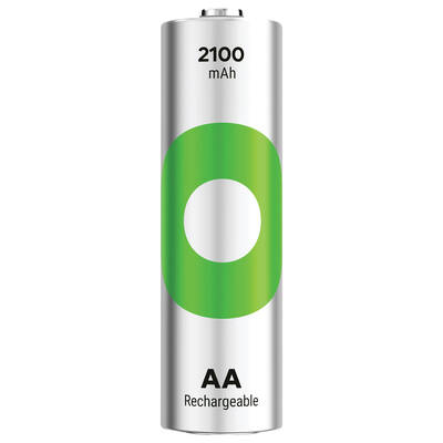 GP Batteries Recyko 2100mAh AA Kalem Ni-Mh Şarjlı Pil, 1.2 Volt, 6’lı Kart