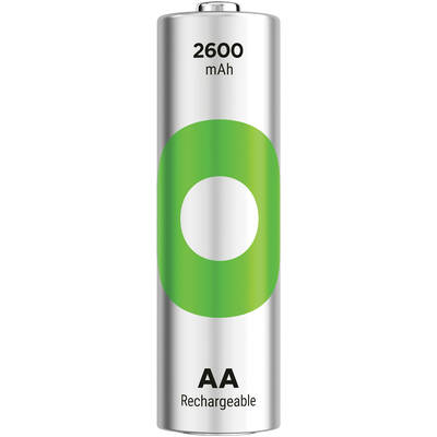 GP Batteries Recyko 2600mAh AA Kalem Ni-Mh Şarjlı Pil, 1.2 Volt, 4’lü Kart