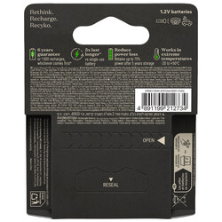 GP Batteries Recyko Pro AA Kalem Ni-Mh Şarjlı Pil, 1.2 Volt, 4’lü Kart - Thumbnail