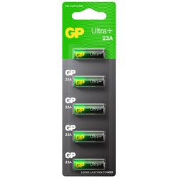 GP - GP Batteries 23A Ultra Plus 23A/MN21/V23GA Boy Pil, 12 Volt, 5'li Kart