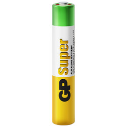 GP Batteries GP25A Süper Alkalin Lr8D425/E96/AAAA Boy İncenin İncesi Pil, 1.5 Volt, 2'li Kart - Thumbnail