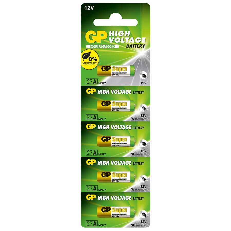  Gp Batteries Gp27a Süper Alkalin 27a/mn27 Boy Pil, 12 Volt, 5