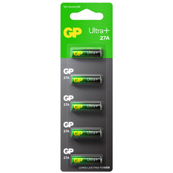 GP Batteries 27A Ultra Plus 27A/Mn27 Boy Pil, 12 Volt, 5'li Kart - Thumbnail