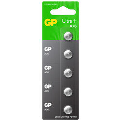 GP - GP Batteries A76 Ultra Plus LR44/A76/V13GA/AG13 Boy Alkalin Düğme Pil, 1.5 Volt, 5'li Kart