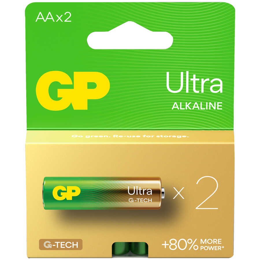  Gp Batteries G-tech Ultra Alkalin Kalem Lr6 - Aa Boy 1.5v Pil 2
