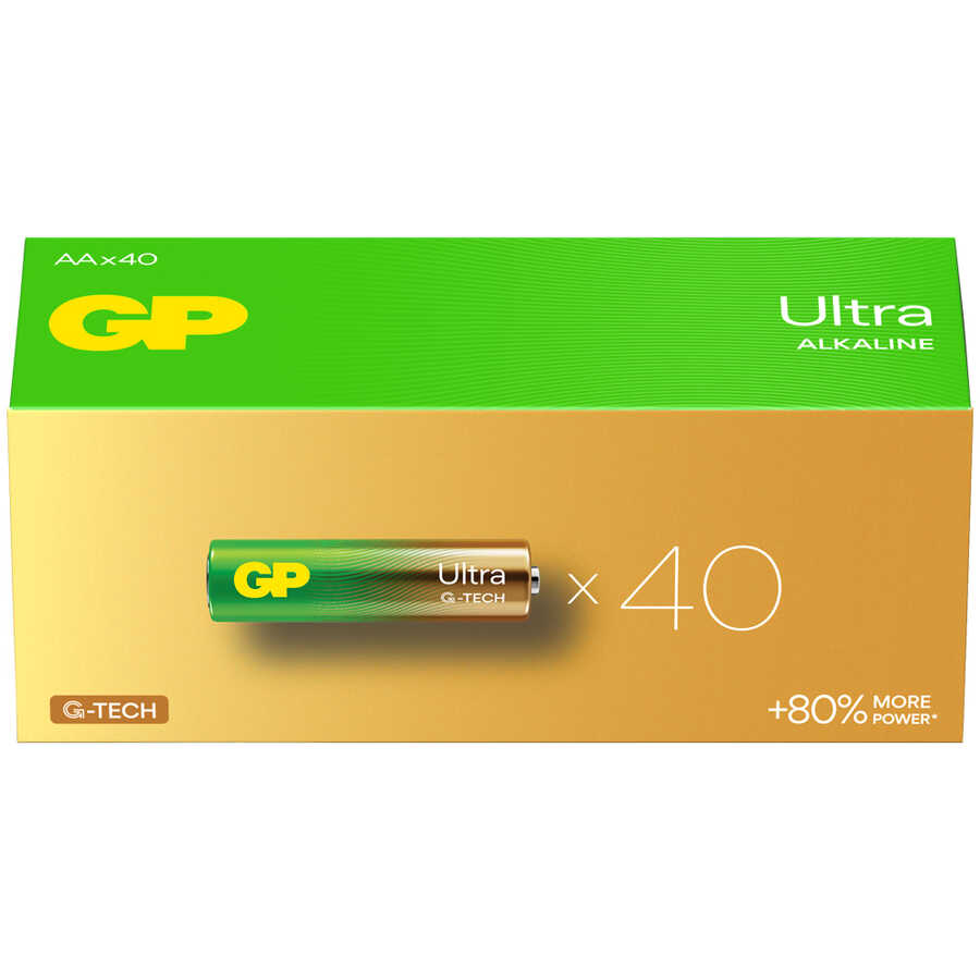 Gp Batteries G-tech Ultra Alkalin Kalem Lr6 - Aa Boy 1.5v Pil 40