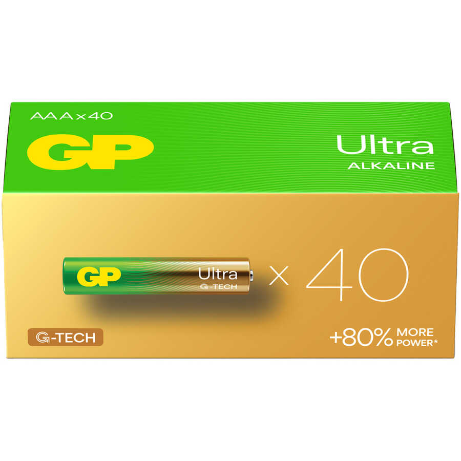  Gp Batteries G-tech Ultra Alkalin İnce Lr03 - Aaa Boy 1.5v Pil 40