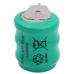 Supex 3DK80 3.6V 80mAh NiMH Hafıza Pili - Thumbnail