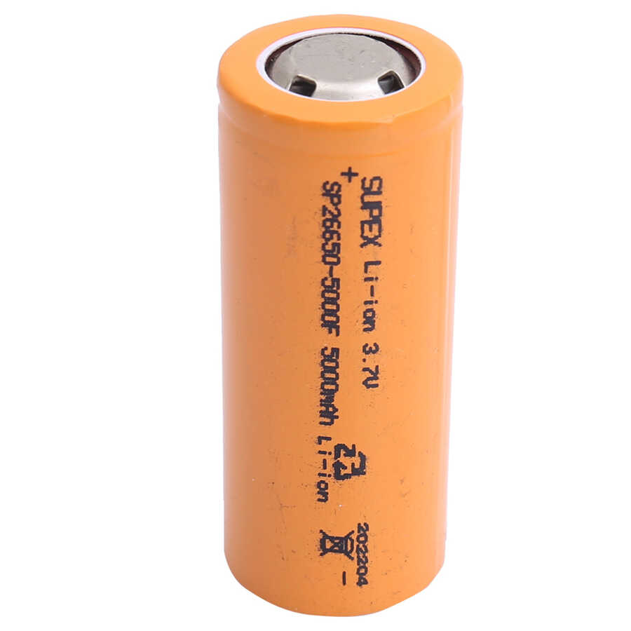  Supex Sp26650-5000f 3.7v 26650 Model 5000mah Li-ion Düz Kafa Pil